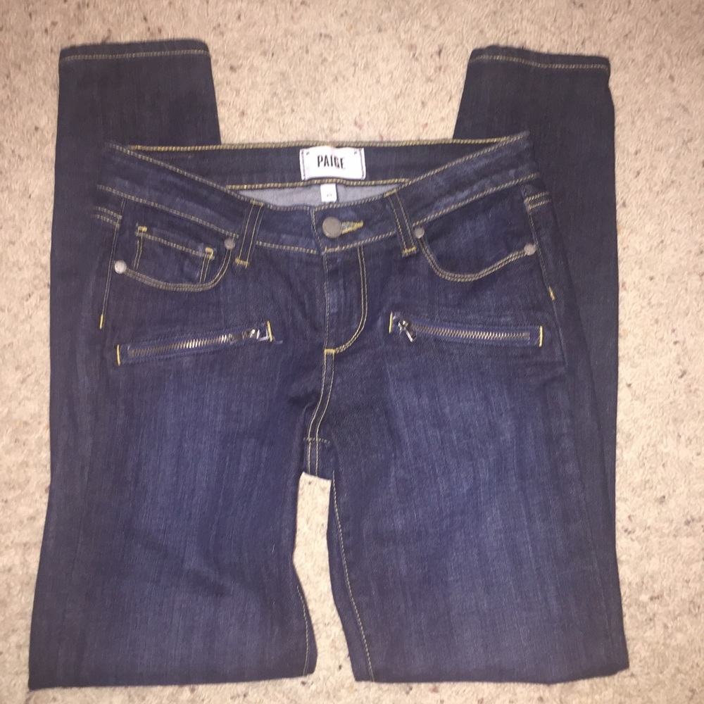 Paige Indio Zip Jeans